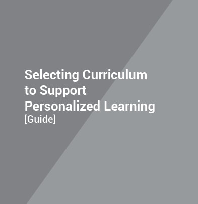 Curriculum Selection Guide ti support personalized learning