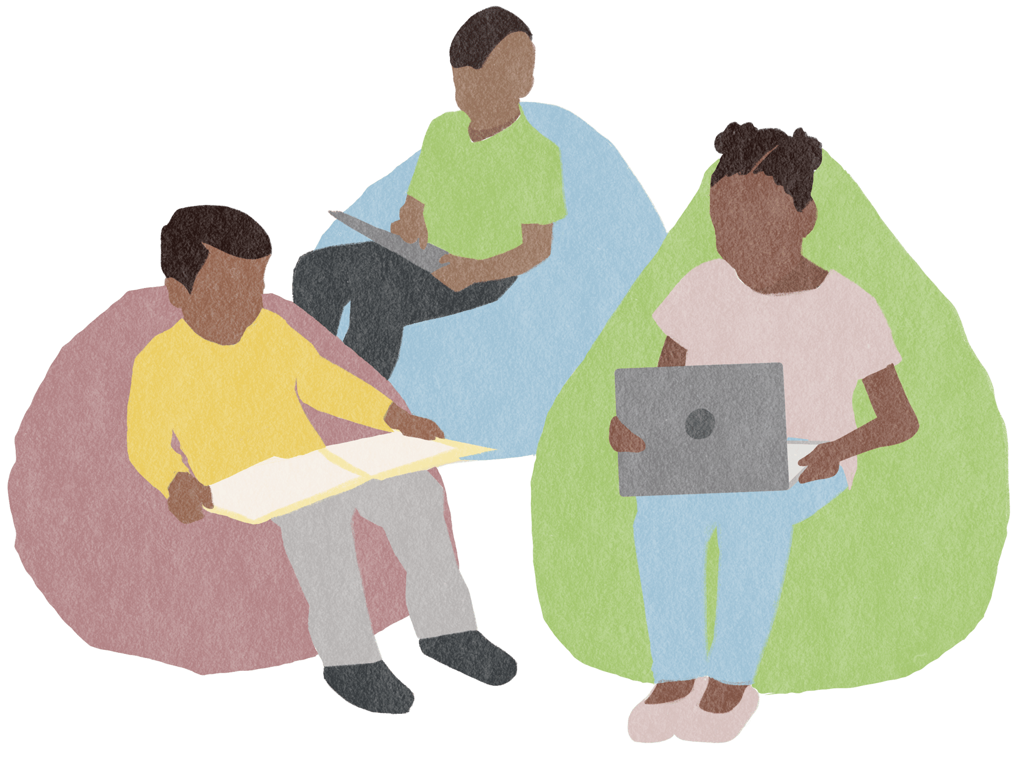 2021 [PersonalizedLearning] Illustration [kidsinbeanbagchair]