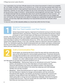 5 Things Improvement Leaders Should Do Page 1