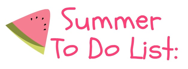 Summer to do list for teachers