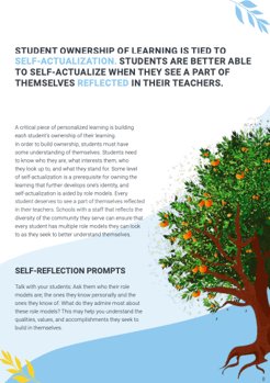 sample page of the white paper - diversity section, with an orange tree