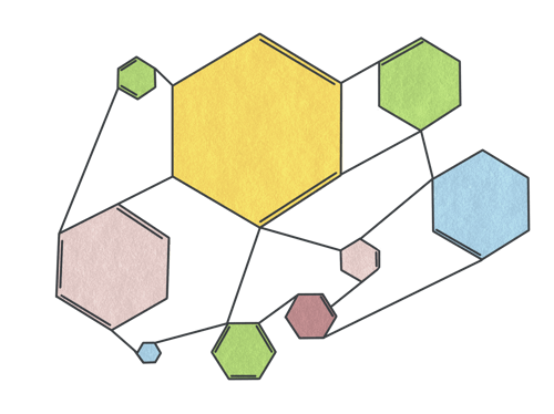 2021 [Responsive Leadership _ Teams] Illustration [chemicalcompound_networkmap]