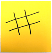 Tic Tac Toe Post It 2