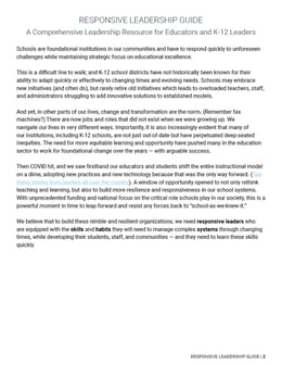 Responsive Leadership Page Downloadable page 2