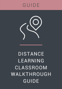 Distance Learning Classroom Walkthrough Guide Resource LP Cover