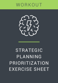 Strategic Planning Prioritization Exercise Sheet